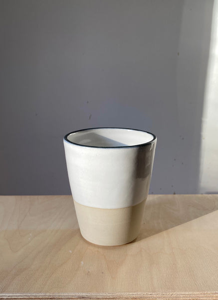 Cup L With Black Rim