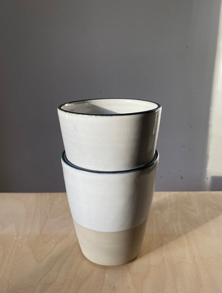 Cup L With Black Rim