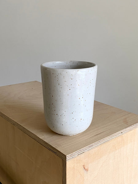 Cup L Speckled White