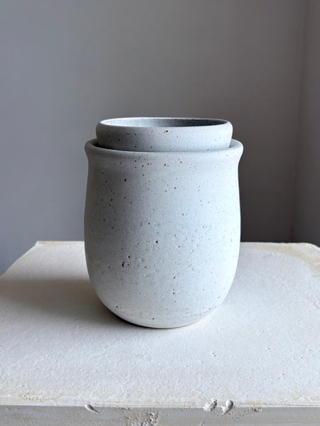 Vase Matt Light Grey