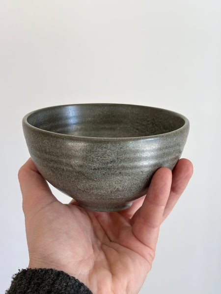 Small bowl matte grey