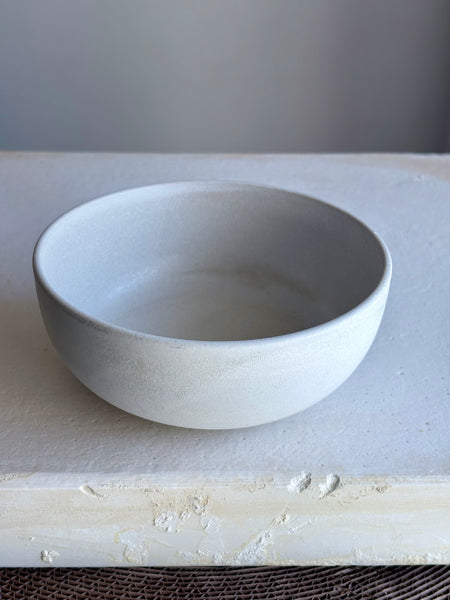 Small bowl matte white/grey