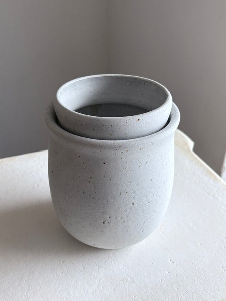 Vase Matt Light Grey