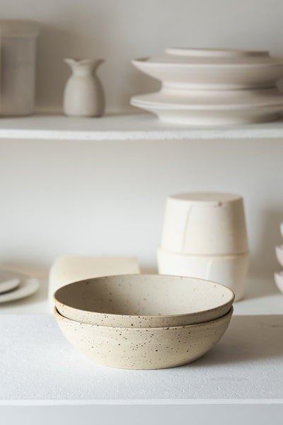 Salad Bowl Speckled Matt/Unglazed