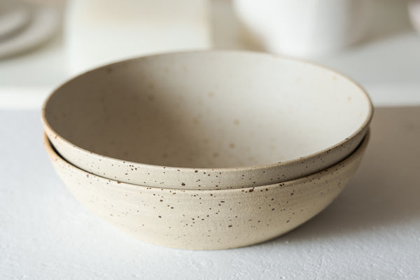 Salad Bowl Speckled Matt/Unglazed
