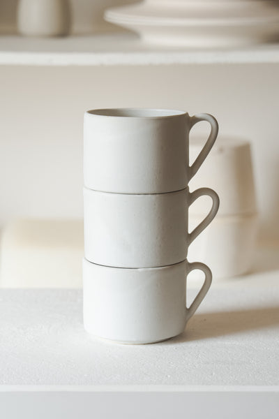 Cup with Handle Matt White